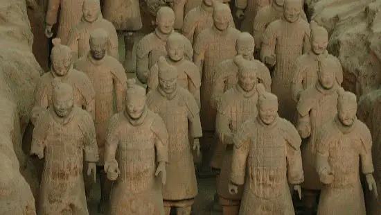 Warriors of the Terracotta Army in Xian