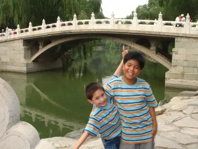 Kids at Beihai Park Beijing